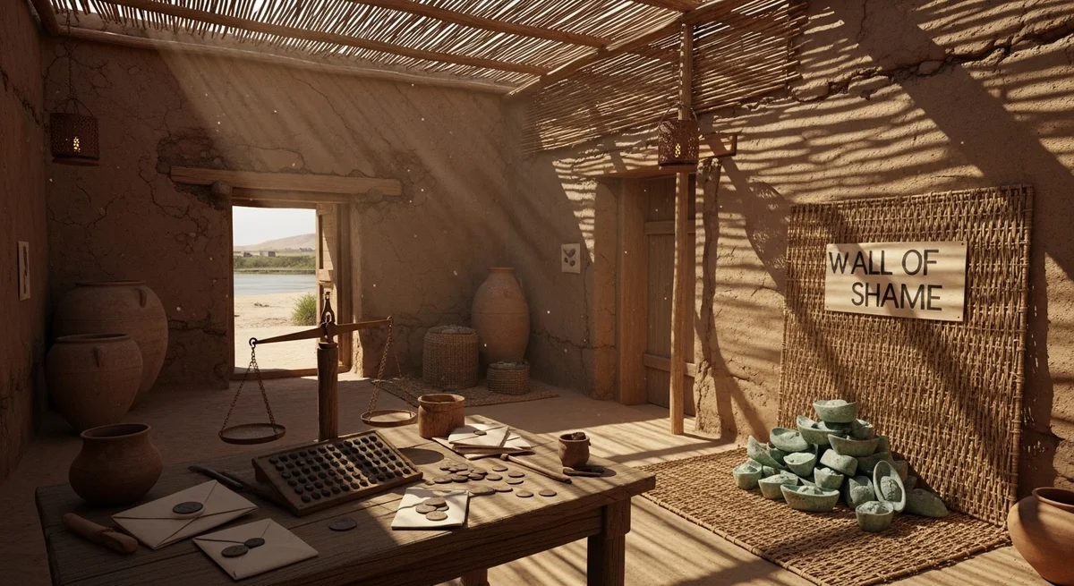 Mesopotamian courtyard scene